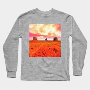 Monument Valley, or a view on Mars, red planet views Long Sleeve T-Shirt